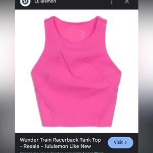 lululemon wunder train Tank Top